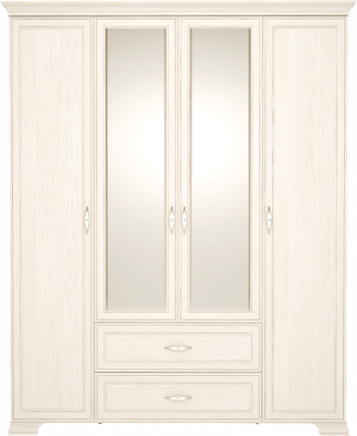 Шкаф 4-х дверный с ящиками и зеркалом №2 Венеция (Ижмебель)